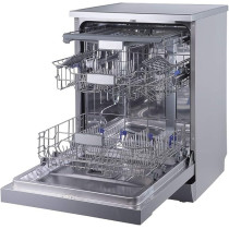 Evvoli Free Standing Dishwasher 7 programs 14 Place Setting, 3 Rack Levels, High Energy Efficiency, Quiet, Silver, EVDW-143MS