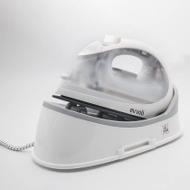 Evvoli Cordless Steam Iron With Ceramic Soleplate, 1600W, EVIR-CS1600P, White
