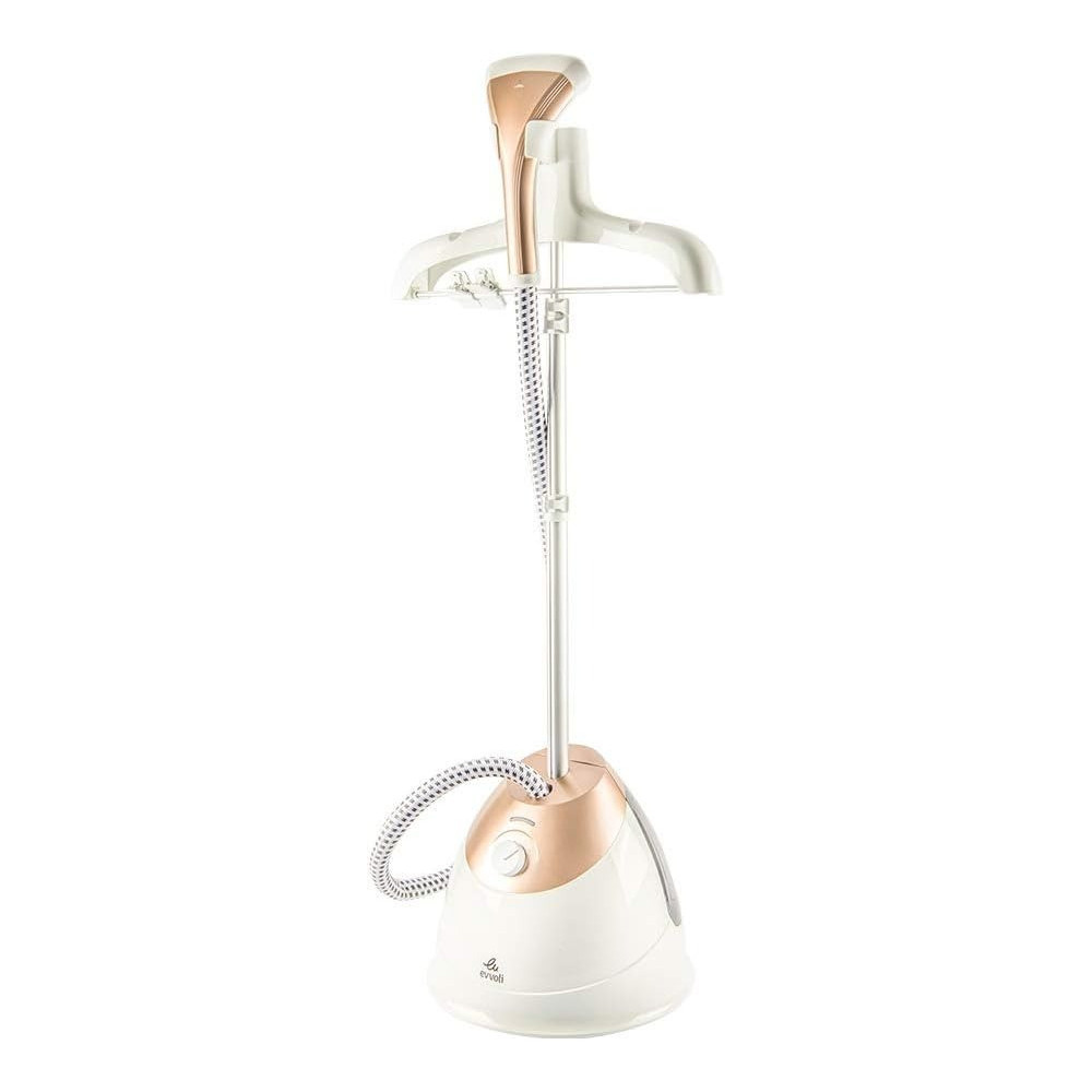 Evvoli 3 Stage Quick Functioning Garment Steamer 2.5 Liter, 1750W, EVIR-GS1750G, Gold
