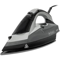 Evvoli Steam Iron 2400B With Ceramic Soleplate Auto Shut-Off With Anti-Drip, Black, EVIR-H2400B