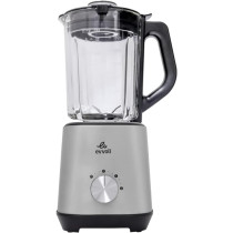 Evvoli Blender 1.5 liters with Glass Jar High Power Premium, Ice Crusher, 1000W, 3 Speeds Operation, Stainless Steel, EVKA-BL15HB