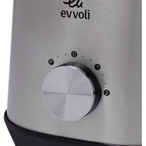 Evvoli Blender 1.5 liters with Glass Jar High Power Premium, Ice Crusher, 1000W, 3 Speeds Operation, Stainless Steel, EVKA-BL15HB