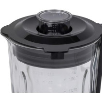 Evvoli Blender 1.5 liters with Glass Jar High Power Premium, Ice Crusher, 1000W, 3 Speeds Operation, Stainless Steel, EVKA-BL15HB