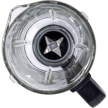 Evvoli Blender 1.5 liters with Glass Jar High Power Premium, Ice Crusher, 1000W, 3 Speeds Operation, Stainless Steel, EVKA-BL15HB