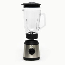 Evvoli Blender 1.5 liters with Glass Jar High Power Premium, Ice Crusher, 600W, 2 Speeds Operation, Stainless Steel, EVKA-BL15MB