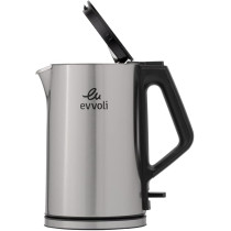 Evvoli Stainless Steel Electric Kettle With Fast Boiling Feature, Smart Power Off Technology, 1.5 L, 2200 W, EVKA-KE15MS, Silver