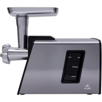 Evvoli Meat Grinder, Meat Mincer And Sausage, Reverse Function, Stainless Steel Body, 1300W, Black And Silver, EVKA-MG1300B