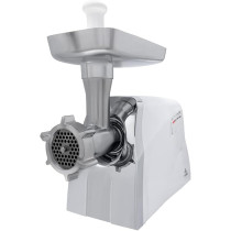 Evvoli Meat Grinder, Meat Mincer And Sausage, Reverse Function, Digital Switches With Alarm System, 1600W, White, EVKA-MG1600W