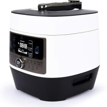 Evvoli 14 In 1 Multi-Use Programmable Pressure Cooker 5 Litter 900W 14 Programs Digital LED Display 24 Hours Preset Timer White EVKA-PC5014B