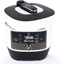 Evvoli 14 In 1 Multi-Use Programmable Pressure Cooker 5 Litter 900W 14 Programs Digital LED Display 24 Hours Preset Timer White EVKA-PC5014B