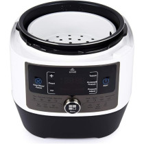 Evvoli 14 In 1 Multi-Use Programmable Pressure Cooker 5 Litter 900W 14 Programs Digital LED Display 24 Hours Preset Timer White EVKA-PC5014B