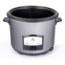 Evvoli 2 In 1 Rice Cooker With Steamer 6.5 Litter Up To 12 Cup Of Rise Non-Stick 750W Silver, EVKA-RC6501S