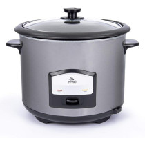 Evvoli 2 In 1 Rice Cooker With Steamer 6.5 Litter Up To 12 Cup Of Rise Non-Stick 750W Silver, EVKA-RC6501S