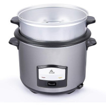 Evvoli 2 In 1 Rice Cooker With Steamer 6.5 Litter Up To 12 Cup Of Rise Non-Stick 750W Silver, EVKA-RC6501S