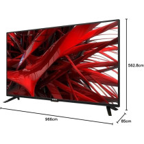 Star-X 43 Inch Full HD LED Standard TV With Built In Receiver, 43LF530V, Black