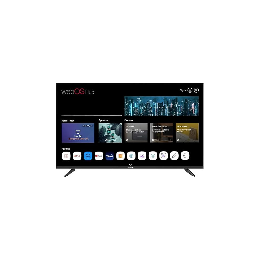 Star-X 50 Inch LED 4K UHD Smart WebOS HUb TV Dolby Audio With Built In Receiver, 50UH680OS