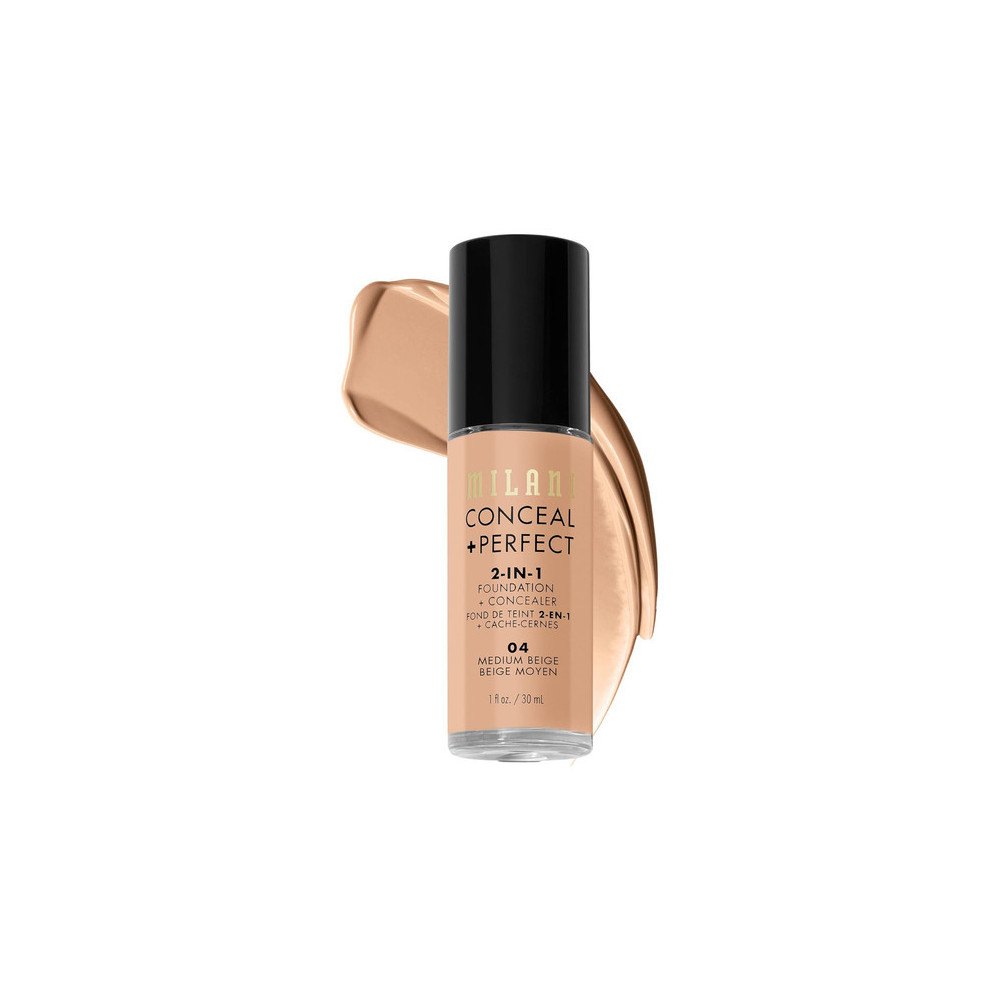 Milani Conceal Perfect 2 In 1 Foundation And Concealer 30ml, 04 Medium Beige