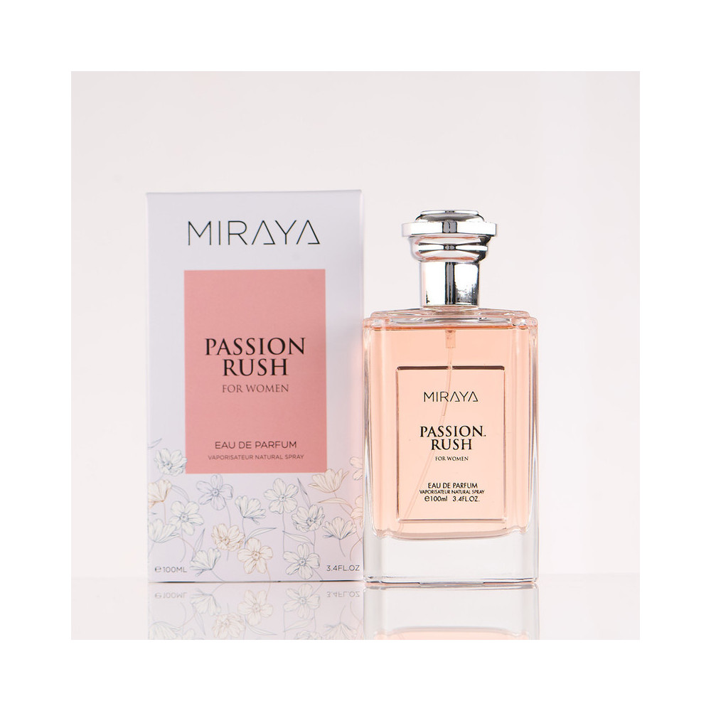 Miraya Passion Rush Eau De Parfum for Women, 100ml