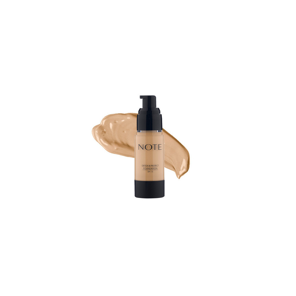 Note SPF 15 Detox And Protect Foundation Pump, 03 Medium Beige