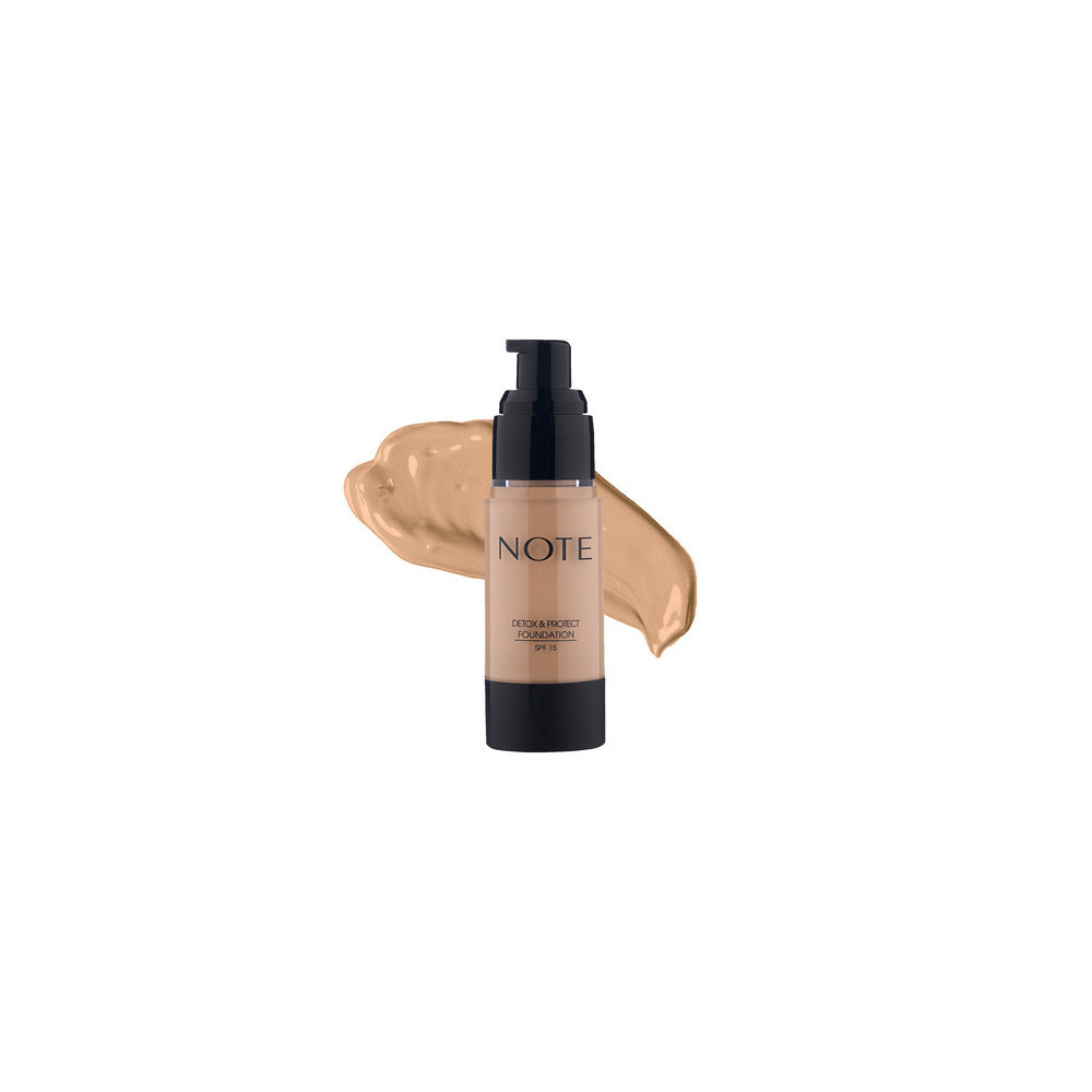 Note SPF 15 Detox And Protect Foundation Pump, 04 Sand