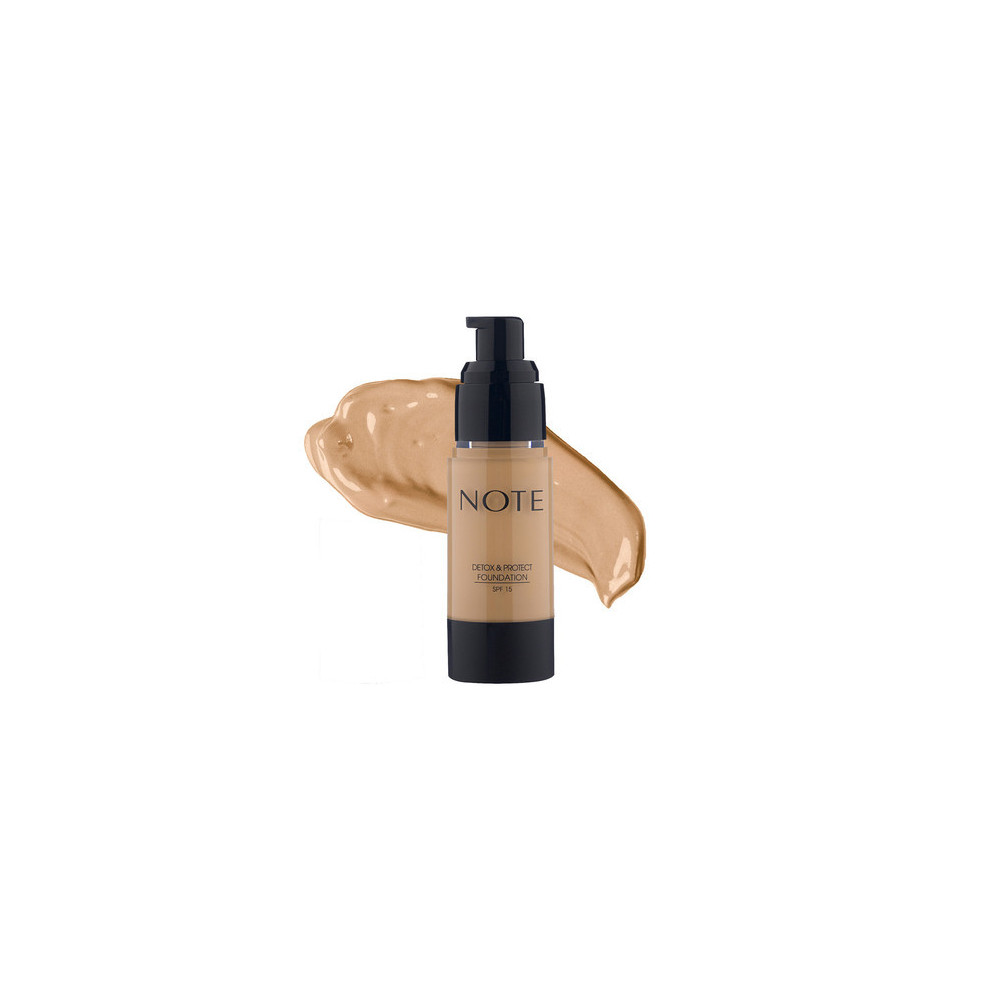 Note SPF 15 Detox And Protect Foundation Pump, 05 Honey Beige