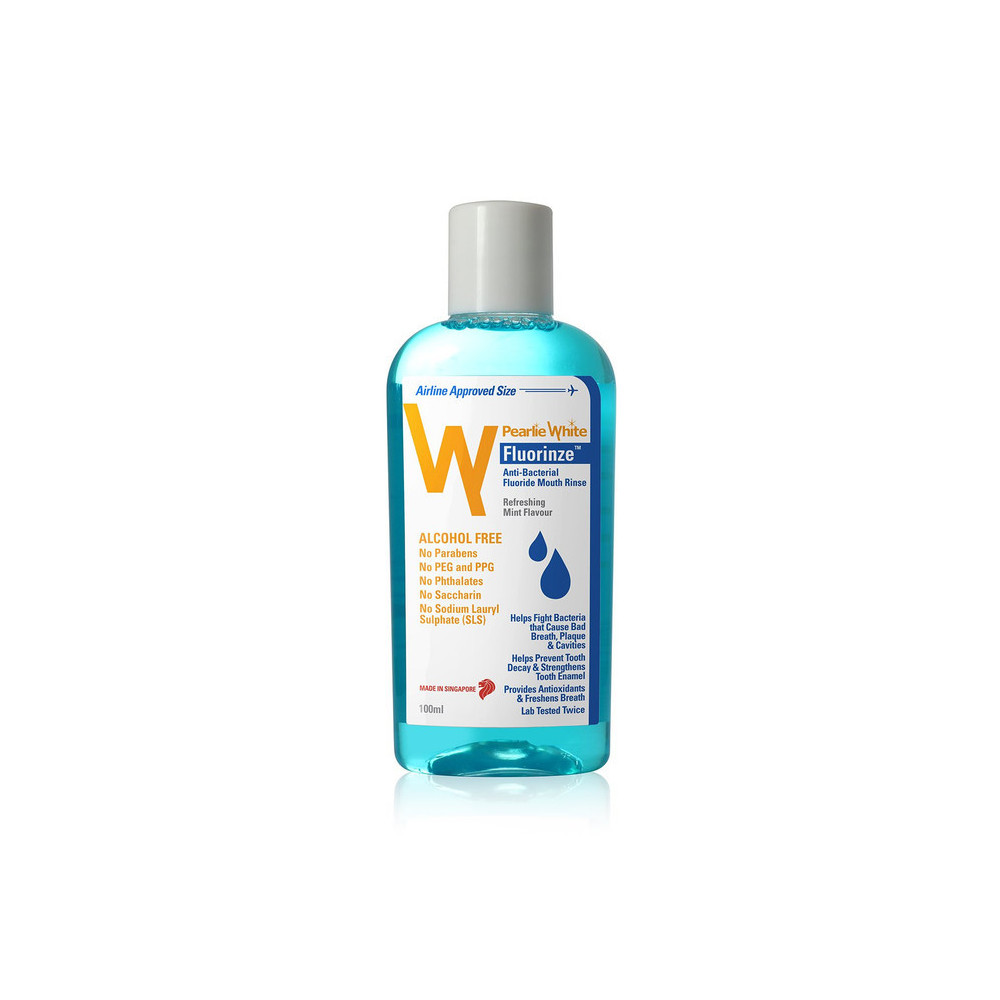 Pearlie White Fluorinze Anti Bacterial Mouth Wash, 100ml