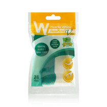 Pearlie White Dental Floss And Oral Picks With Mint Waxed, 24 Pcs