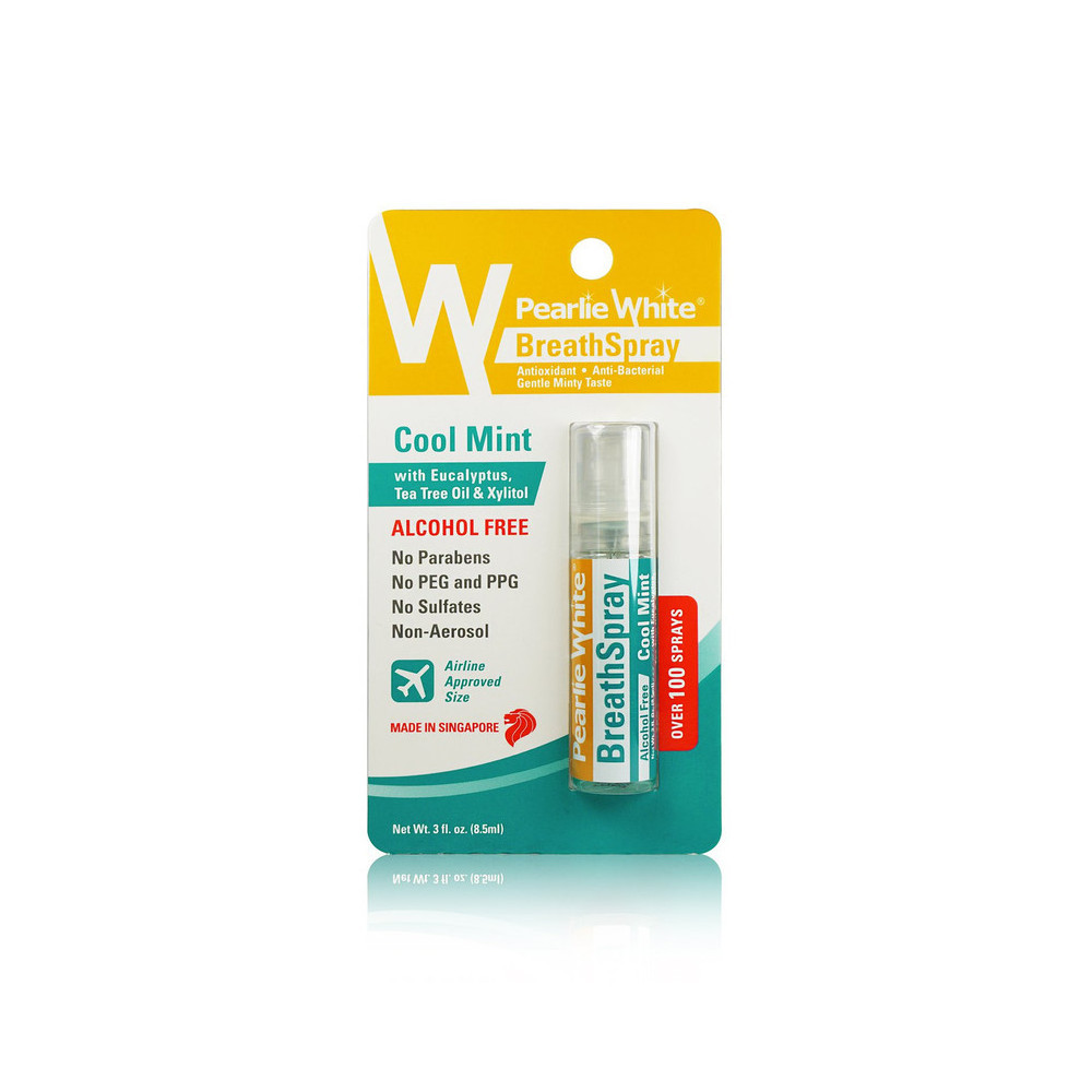 Pearlie White Anti Bacterial Breath Spray Coolmint, 8.5ml