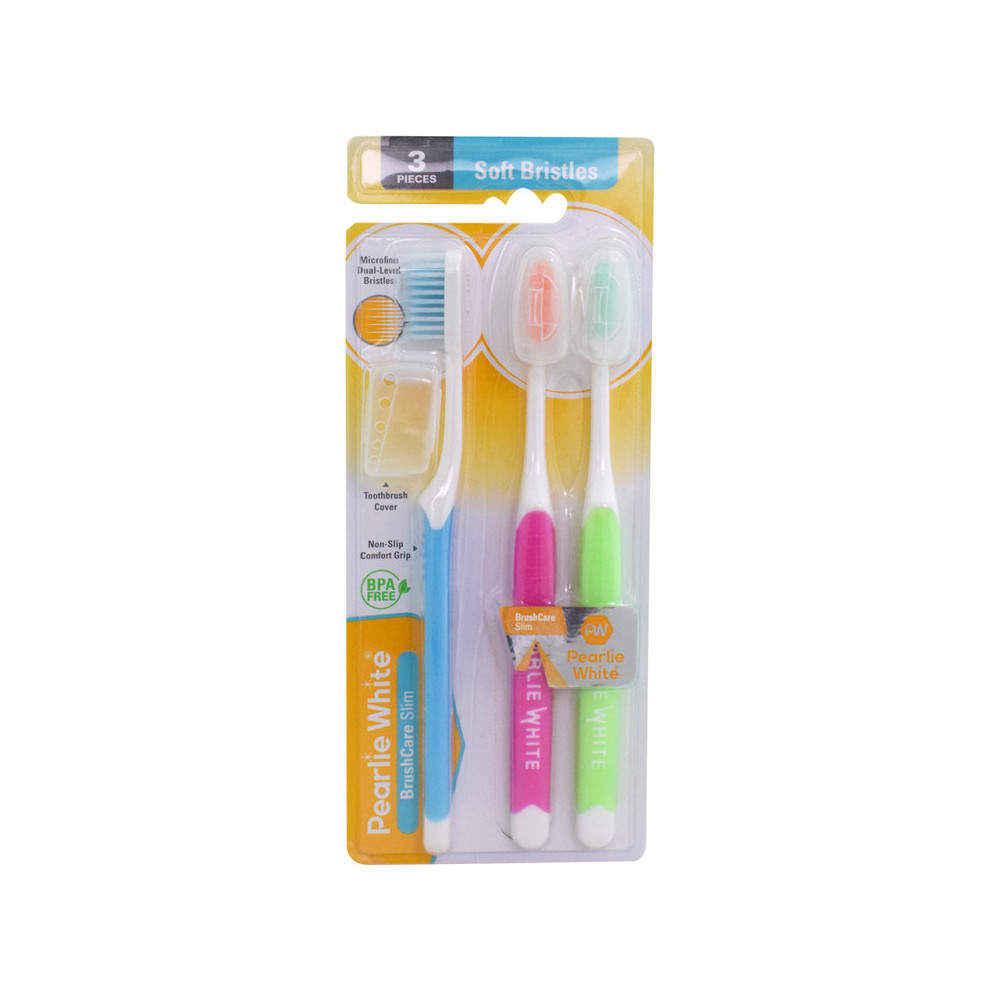 Pearlie White Slim Tooth Brush Triple Pack