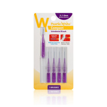 Pearlie White Compact Interdental Brush With Extra Soft Bristles, Pack Of 5