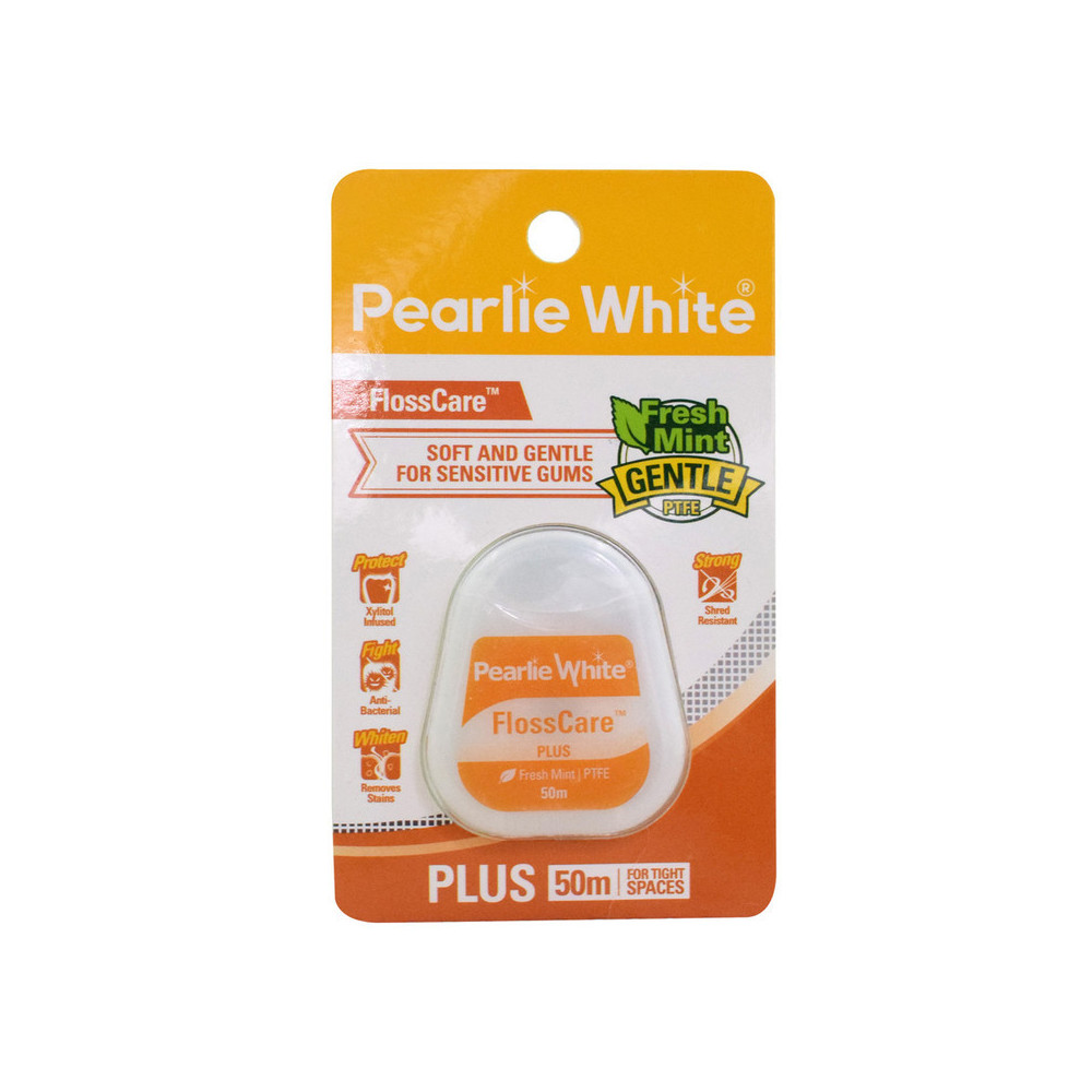Pearlie White Flosscare Soft And Gentle For Sensitive Gums, 50m