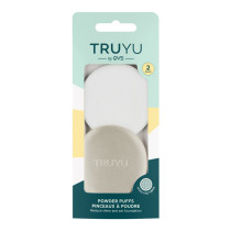 Truyu Qvs Micro Fine Fibers Powder Puff, Pack Of 2
