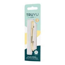 Truyu Qvs Glod Plated Slant Tip Easy View Tweezer To Groom And Shape Brows