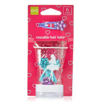 Truyu Qvs Kids One Touch Multicolour Hair Clips, Pack OF 6