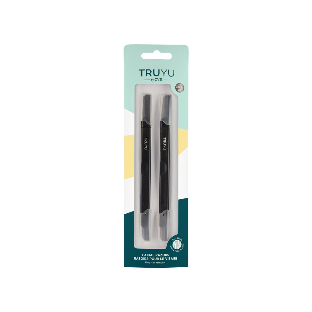 Truyu Qvs Fine Hair Removal Facial Razors, Pack Of 2