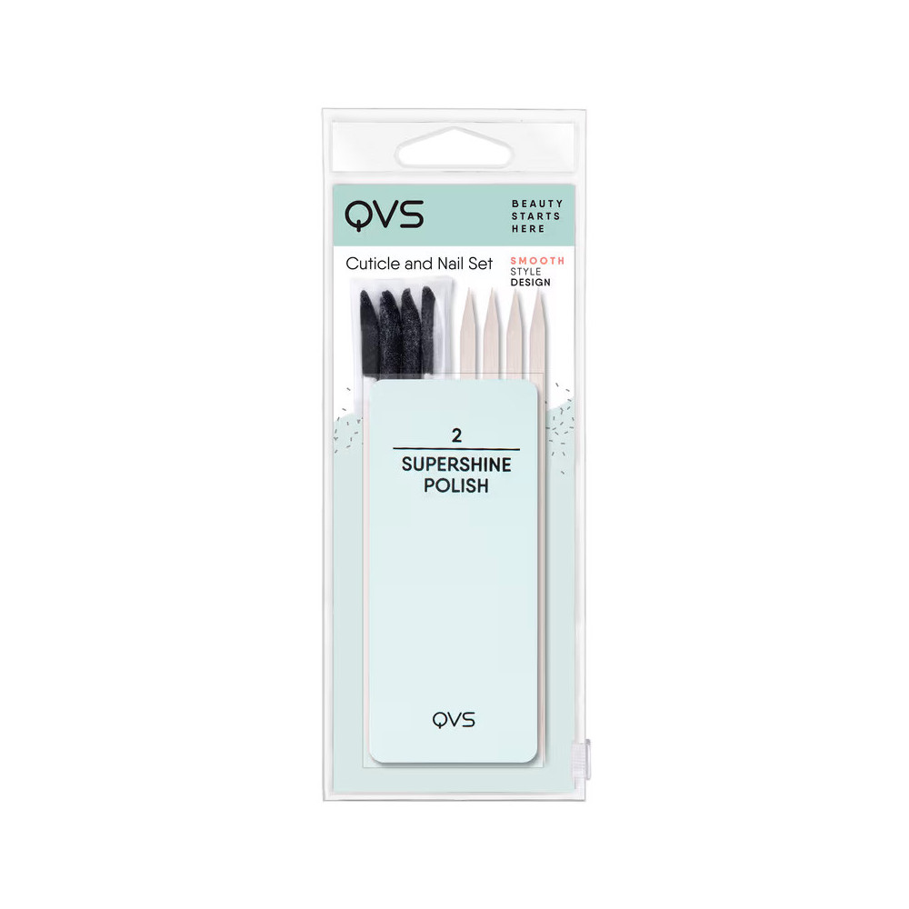 Truyu Qvs Cuticle and Nail Set With Super Shine Polish