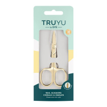 Truyu Qvs Gold Plated Nail Scissorsr With Curved blades