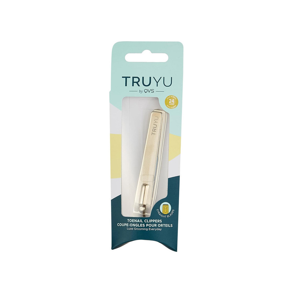 Truyu Qvs Gold Plated Toenail Clipper With Straight blades