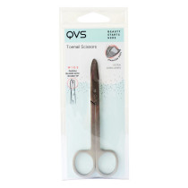 Truyu Qvs Stainless Steel Toenail Scissors With Wide Paddle Blades With Round Tip