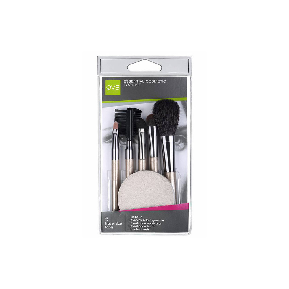 Truyu Qvs Essential Cosmetic Tool Kit, Pack Of 5