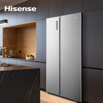 Hisense Rs670N4Wsu1 Side By Side Refrigerator With Water Dispenser, Inverter Compressor, No Frost Technology, Silver, 1 Year Warranty