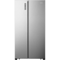 Hisense Rs670N4Wsu1 Side By Side Refrigerator With Water Dispenser, Inverter Compressor, No Frost Technology, Silver, 1 Year Warranty