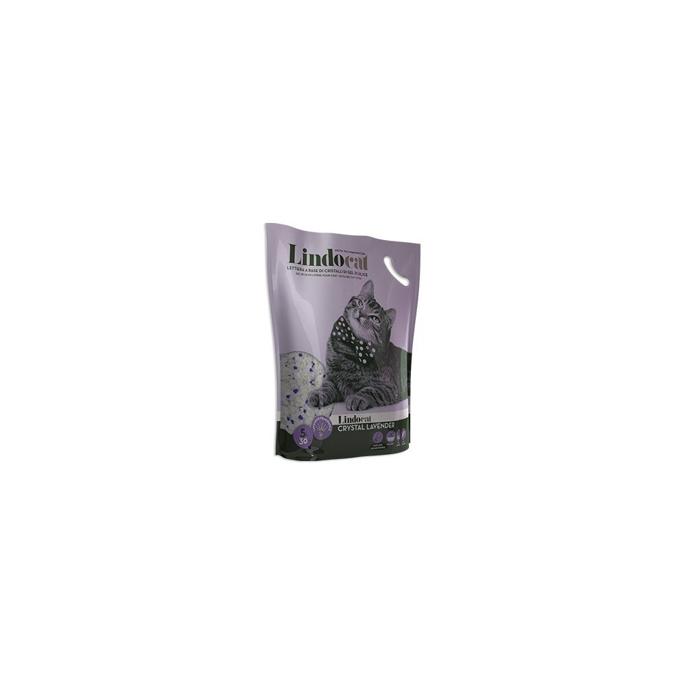 Lindocat Crystal Lavender Scent Silicagel Cat Litter, 5 Litre