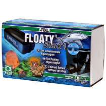 JBL Floaty Shark Floating Glass Cleaning Magnet For Thick Aquariums, Black