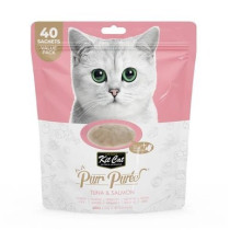 Kitcat Purr Puree Tuna And Salmon Value Pack, 600Gm