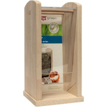 Living World Green Wood And Acrylic Hay Rack, Medium