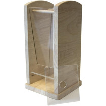 Living World Green Wood And Acrylic Hay Rack, Small