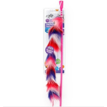 ALL FOR PAWS Long Fluff Wand Toy, Red