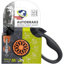 M-Pets Autobrake Retractable Leash Medium, Black