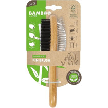 M-Pets Bamboo Double-Sided Pin Brush
